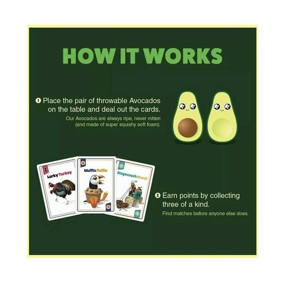 Throw Throw Avocado Game Fun Board Card Game Exploding Kittens NEW RELEASE - Picture 4 of 5